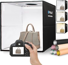 Portable Photo Studio Light Box, Puluz 16&quot;X16&quot; Professional Dimmable Sho... - £60.88 GBP