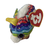 TY Teenie Beanie Babies McDonalds Happy Meal Toy Star The Unicorn with Tag - $4.58