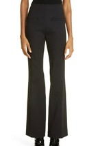 Courreges Paris Womens Straight Leg Pants Black High Rise Pockets Zipper... - £112.59 GBP