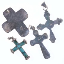 Vintage Southwestern sterling cross pendants - £138.48 GBP