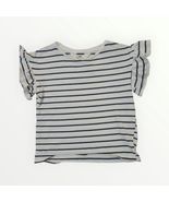 H&amp;M Toddler Girls  Striped Short  Sleeve T-Shirt Top Size 5T - $11.99