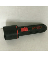 Vintage eveready plastic flashlight black with red lettering sold as is ... - $366.64 MXN