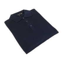 Mens PRINCELY Soft Merinos Wool Sweater Knits Lightweight Polo 1011-40 Navy Blue image 6