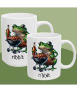 Funny Frog BBQ Mug Grill Master Coffee Cup Barbecue Lover Gift Cute Cera... - €10,34 EUR+