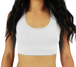 Women&#39;s Ivory Athletic Gym Fitness Workout Sports Bra Crop Top w/ Defect... - $196.06 MXN