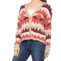 Women&#39;s Plus Size 2x Cardigan Sweater C&amp;C California Aztec - £23.11 GBP