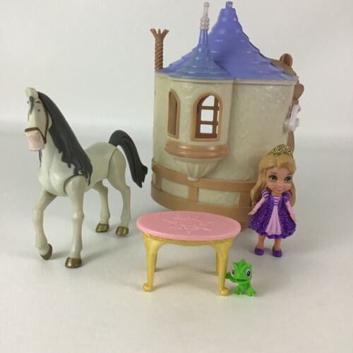 Disney Princess Rapunzel Tower Castle Playset Tangled Doll Figure Maximus Horse - $23.71