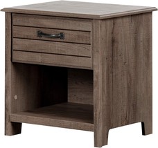 1 Drawer Nightstand By South Shore Named Ulysses In Fall Oak. - £135.07 GBP
