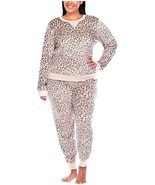 Honeydew Ladies&#39; Fleece 2 PC Pajama Set Size: XL, Color: Natural Leopard - £31.44 GBP