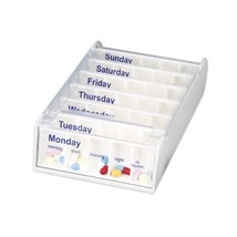 Anabox Weekly Pill Organiser - White  - $24.00