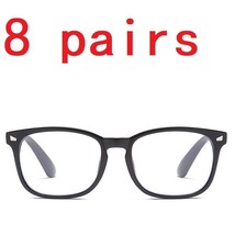 8 Pair Women Ladies Mens Unisex Round Frame Reading Glasses Blue Light Blocking - £13.22 GBP