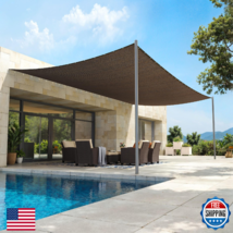 VICLLAX 90% Shade Fabric Sun Shade Cloth Reinforced Grommets D-Ring Eyel... - $70.78