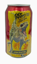 Empty Dr Pepper Cream Soda Jurassic World Dominion Atrociraptor Collectible Can - £1.53 GBP