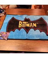 NEW Vintage Batman Bath mat or rug with tags, 29x17 throwback logo - £15.65 GBP