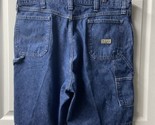 Wrangler Denim Painter Shorts Mens Size 40 Medium Wash Jean High Rise Ca... - $14.73