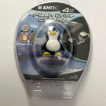 EMTEC Aquarium Penguin 4 GB USB Flash Drive-New In Package- Free Shipping. - £15.81 GBP