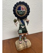 13” Large Signed Katsina Kachina Sun Face Hand Carved Stone Native Ameri... - $247.50