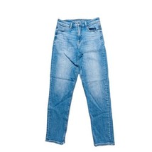 American Eagle Jeans Womens 4 Regular Stretch MOM Straight Blue Denim Pants - £14.76 GBP