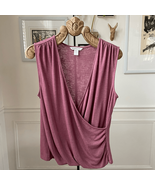 Athleta Breezy Wrap Top Mauve Pink 988031 $50 L - $477.66 MXN