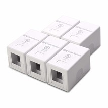 Cable Matters UL Listed 5-Pack 1-Port Keystone Jack Surface Mount Box in... - £15.01 GBP