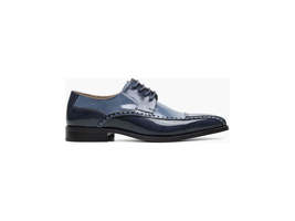 Stacy Adams Plaza Modified Cap Toe Oxford Shoes Leather Blue Multi 25608-460 image 7