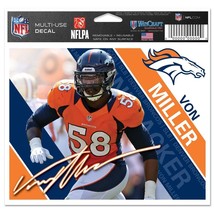 Von Miller # 58 Denver Broncos Multi Use Decal NFL - £6.12 GBP