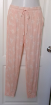 Alfani Pajama Bottom Size Small coral print tie string - $14.80