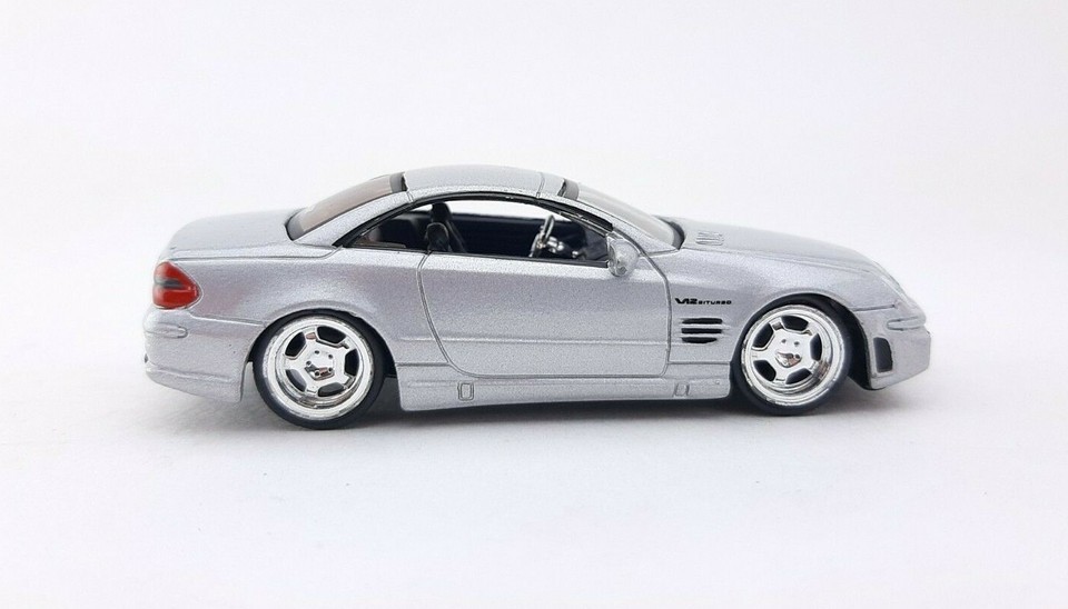 Jada Toys Dub City Mercedes Benz Sl65 Amg (Silver) 1:64 Diecast Car Item image 3