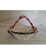 Ceramic Small Vintage Holiday Candy Basket (#0355)  - £13.28 GBP
