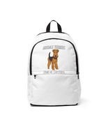 Airedale Terrier Unisex Fabric Backpack - $780.62 MXN