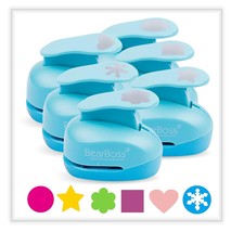 6 Craft Hole Punch Shapes 1 Inch Paper Punches For Crafting Handmade - $34.99