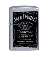Zippo Windproof Lighter Jack Daniel&#39;s Label Street Chrome Finish - $60.58 CAD