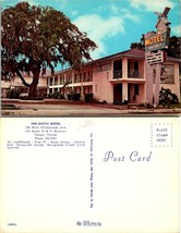Florida Tampa The Dutch Motel Hillsborough Avenue Windmill Sign Vintage Postcard - £7.37 GBP