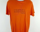 Nautica Men&#39;s T-shirt Size Large Orange QE7 - $8.41