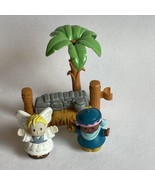 Fisher Price Little People CHRISTMAS NATIVITY Palm Tree Fence Angel Wise... - £9.76 GBP
