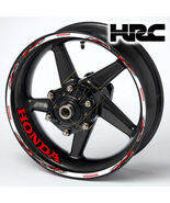 HONDA HRC Fireblade Wheel Decals – Black Rim Stickers (20pcs) - $29.99