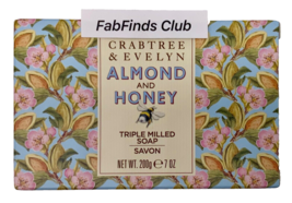 Crabtree &amp; Evelyn Bar soap Almond &amp; Honey Triple Milled  7oz Jumbo Size - £11.08 GBP