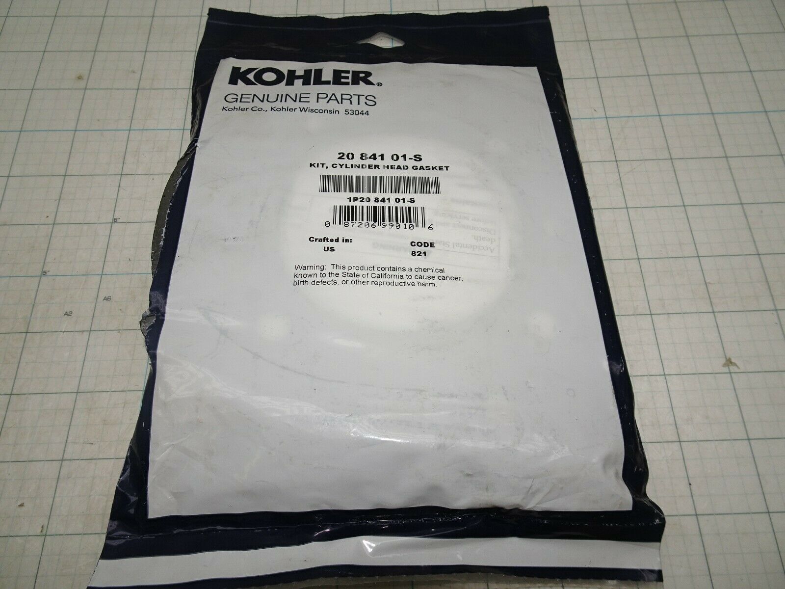 Primary image for Kohler 20 841 01-S Head Gasket Kit  OEM NOS