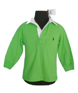 NEW Polo Ralph Lauren Boys Rugby Shirt!  5  *Bright Green with Navy Polo... - $45.12 CAD