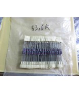 50 military spec precision resistors 53.6 kohm 1% 1/4w - $5.71