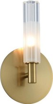 Wall Sconce KALCO LORNE Casual Luxury Hexagonal 1-Light 3000K Bulb Winter Brass - £705.32 GBP