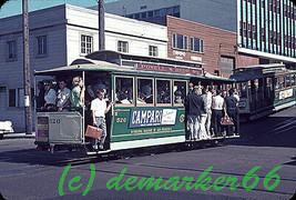 Original US Kodachrome Slide - slide #682, cable car, San Francisco, 1962 - £5.58 GBP