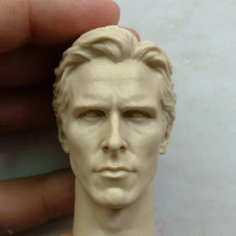 Blank Hot 1/6 Scale Dark Knight Rises Christian Bale Wayne Head Sculpt Unpainted - £16.50 GBP