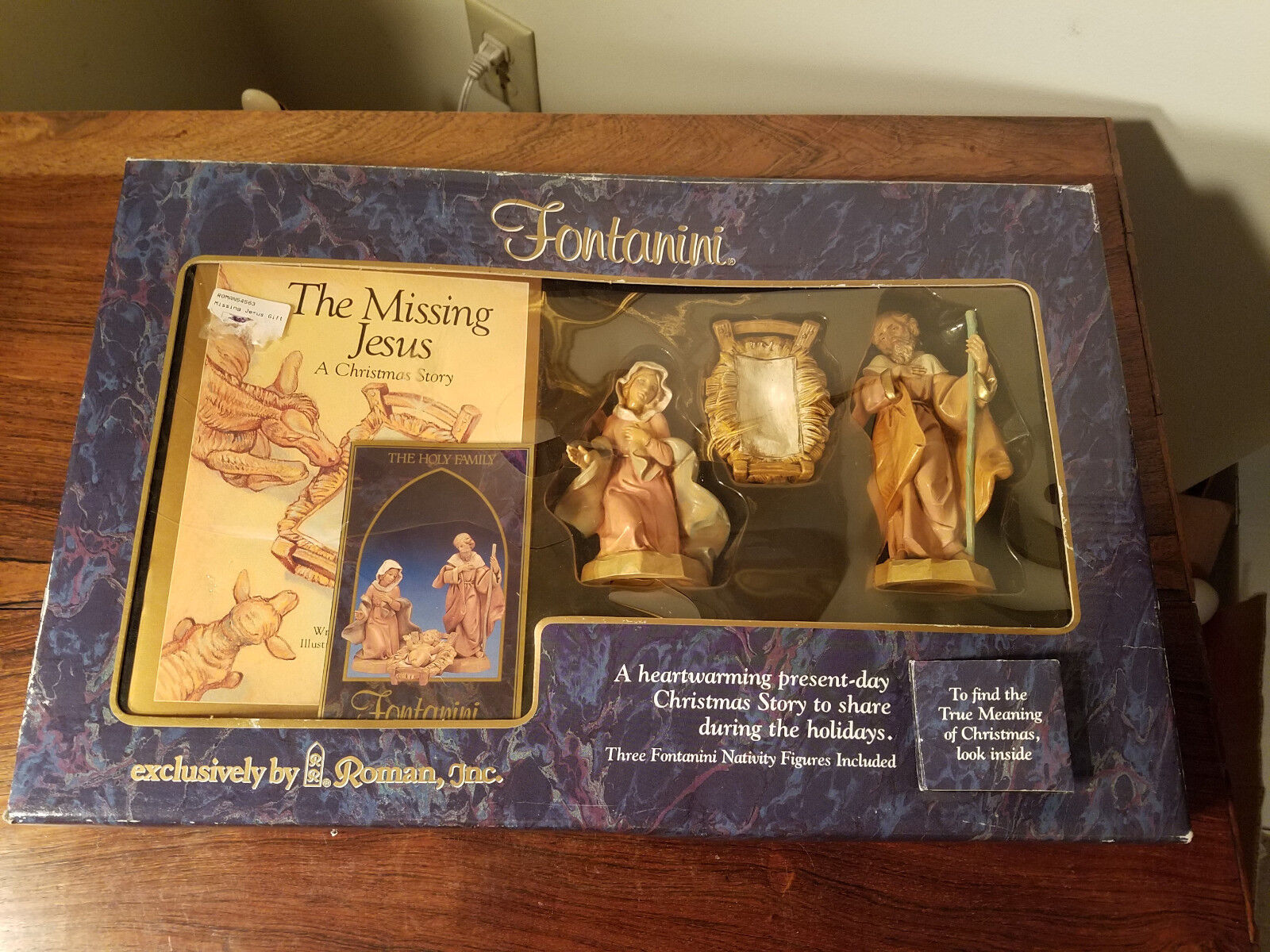 Fontanini Roman, Inc Heirloom Nativity & Book The Missing Jesus 1991 Italy (NEW) - $49.45