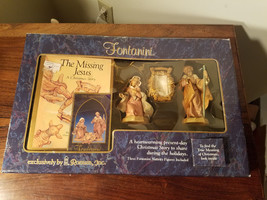 Fontanini Roman, Inc Heirloom Nativity &amp; Book The Missing Jesus 1991 Italy (NEW) - £39.10 GBP