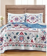 3PC Martha Stewart Collection Reversible Vintage Folklore Full / Queen Q... - $468.34 CAD