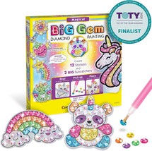 Big Gem Diamond Painting Kit Create Your Own Magical Stickers and Suncatchers Di - £25.58 GBP