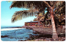 Waiaka Lodge View from the Coastline Kona Hawaii Big Island Postcard - $7.87