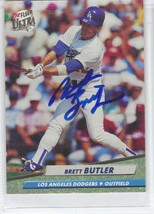 Brett Butler Auto - Signed Autograph 1992 Fleer Ultra  #209 - MLB LA Dodgers - £2.72 GBP