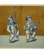Antique Victorian Trade Card Jesters Bard Children 1880s 4 x 2.5 - €28,43 EUR